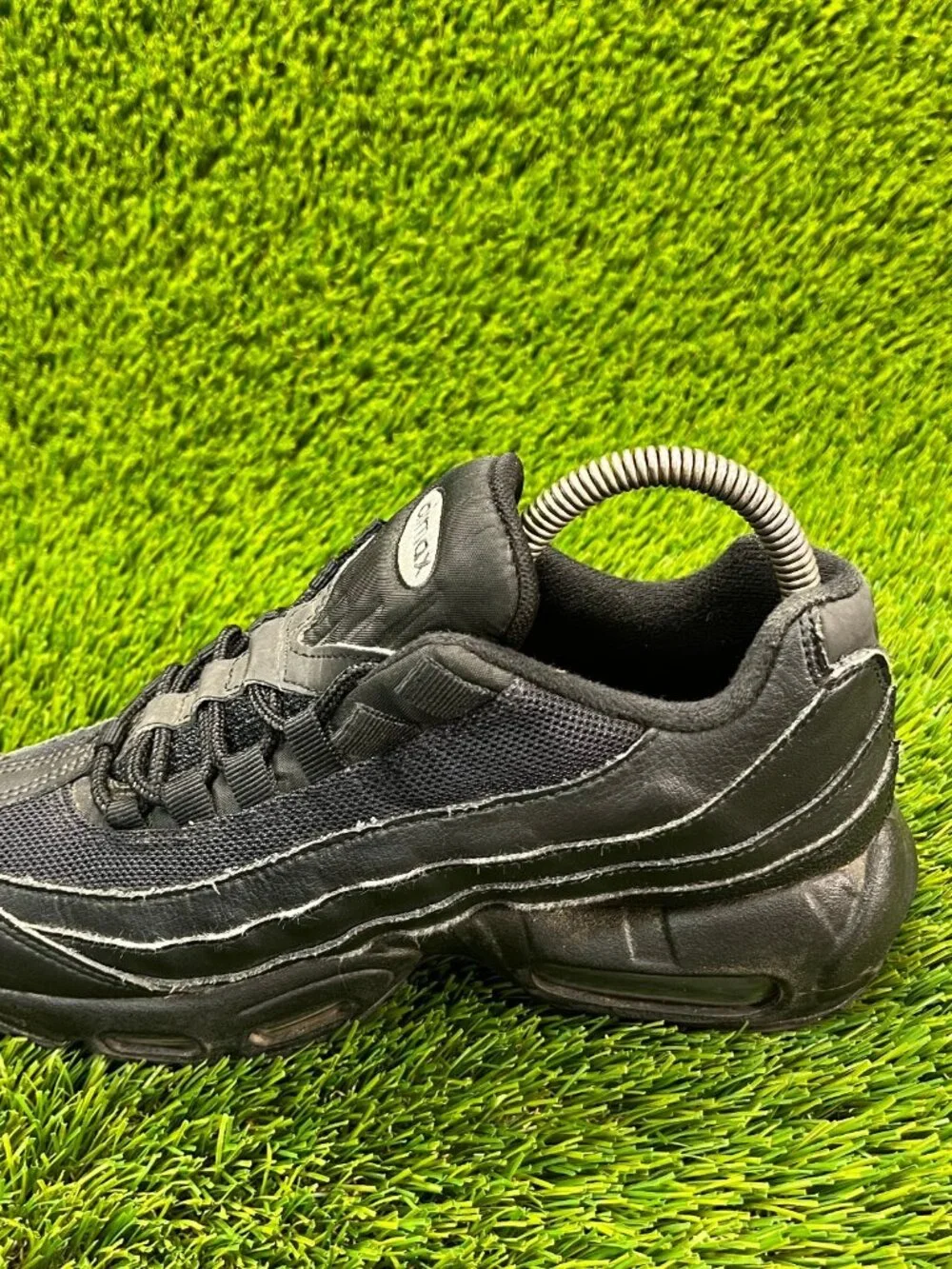 Nike Air Max 95 Womens Size 7 Black Running Walking Casual Shoes Sneakers_2